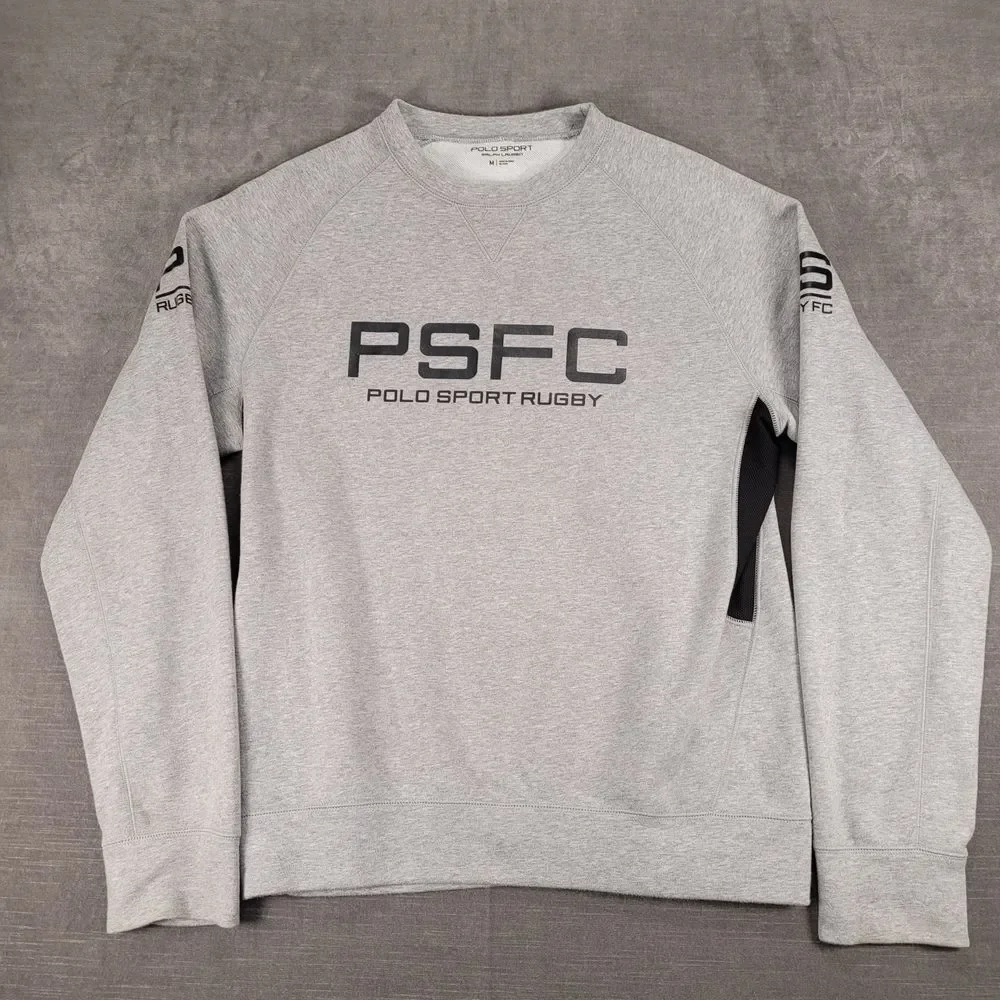 Polo Sport‎ Ralph Lauren PSFC Rugby Athletic Sweatshirt Performance Crew Neck M